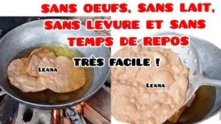 SANS OEUFS, SANS LAIT, SANS LEVURE ET SANS TEMPS DE REPOS| SUPER CROUSTILLANT| GBANPL&Egrave;