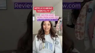 Netflix Pays $83 Per Hour to Work From Home!