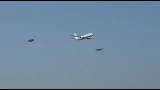 Indian Navy P-8i Maritime Patrol Aircraft & MIG-29K Fighter Aircraft Flypast