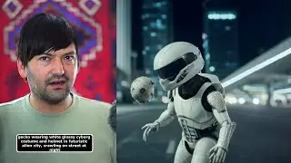 gecko cyborg in futuristic city