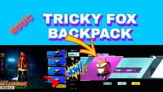 BGMI REDEEM SHOP TRICKY FOX BACKPACK 60UC DHARMENDRA GAMING
