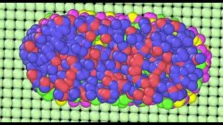 Atomistic modeling of multi-material deposition process