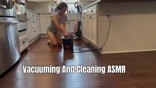 Relaxing Sounds Of Vacuum Cleaner And Scrubbing the Floors | Deep Cleaning The Kitchen Floor
