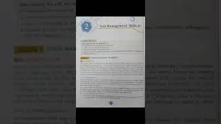 A I Class 10|| Self management skills