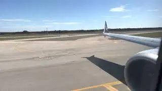 Takeoff from Barcelona international airport! LOT 737 MAX 8