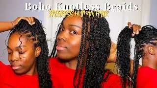How To: Easy Boho Braids Tutorial with Freetress Deep Bulk Human Hair