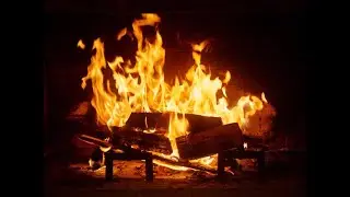 1 HOUR of Relaxing Fireplace Sounds - Burning Fireplace & Crackling Fire Sounds - (NO MUSIC)