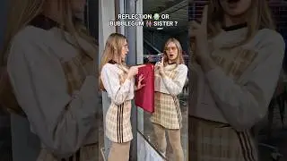 Sugar twins 🍬 or just a reflection 🪞? #shorts