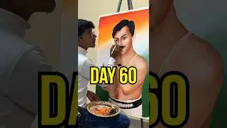 Sabse let hum hi h..😔🤯 (day60) #minivlog #ashortaday #artistlife #painting #trending #shorts