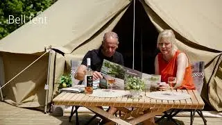 Kamperen in De Gavers - Bell tent & Coco sweet caravan