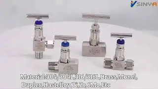 DEFLOK Mini High Pressure Male To Female Needle Valve Stainless Steel Hex Body Straight Needle Valve