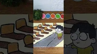 JANGAN NUNJUK KUBURAN,PAMALI //MEWARNAI GAMBAR DENGAN PASIR WARNA SAMBIL BERCERITA #shorts #sand