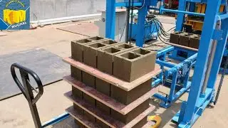 Concrete BLOCK MAKING PROCESS Concrete tiles Interlocking tiles paver block machines