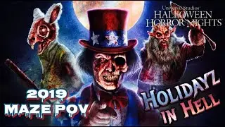 HHN Holidayz in Hell | Full Maze POV 2019 | Fan Preview Night (Opening Weekend)