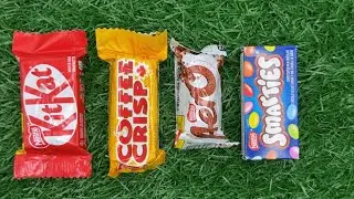 Nestl&eacute; Chocolate Bar ASMR 🍫 | KitKat, Coffee Crisp, Aero & Smarties Unboxing Sounds