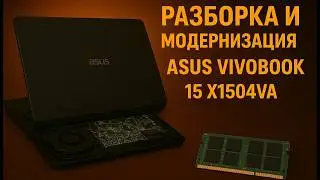 Разборка и модернизация/Upgrade ASUS Vivobook 15 X1504VA-BQ500. Увеличиваем ОЗУ/DRAM до 24GB
