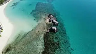 Chill while flying over Smiths Bay, Cat Island, The Bahamas