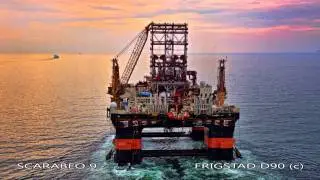 Scarabeo 9, the Ultra Deepwater Rig Photo & Video by Aerial Photographer Tommy Chia