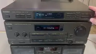 Vintage 1994 Technics Surround Sound Stereo Rack System working