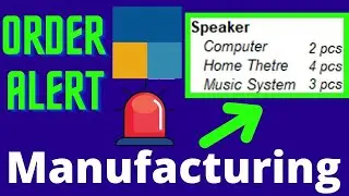 #149 Tally Prime Order Alert Indication | Manufacturing Process | Features Tally Prime 2.0