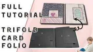 FREE TUTORIAL | Trifold Card Folio | NO chipboard | Quick & easy