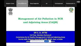 GCRF-CEPHA Air Quality Management Lecture 63  by  Dr. S D Attri