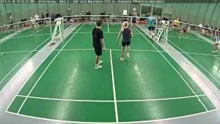 HBK - M-Turnering - Bane 3 - Gabriella B&oslash;je/S&oslash;ren Toft vs. Alexandra Illum/Kira Ammitzb&oslash;ll