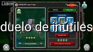 Crablops type F bajo vs unidades in&uacute;tiles PM
