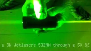 Try a 5X Beam expander on a 3W DPSS 532NM GREEN LASER BEAM