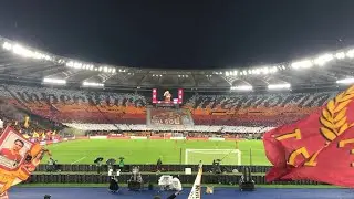 Incredible Choreography Curva Sud Roma during AS Roma vs AC Milan for the Serie A 🇮🇹