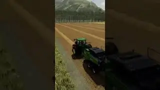 John Deere we make straw bales for animals/Maps The Plantation//💪💯🚜