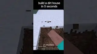 build a dirt house in 5 seconds #minecraftmemes  #minecraft #minecraftfunny