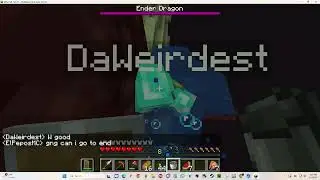 fighting ender dragon in winter minecraft server