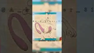 Mewtwo Pokemon pixel art in Minecraft #pokemon #shorts #minecraft #viral