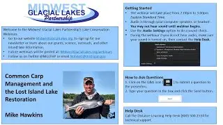 Common Carp Management and the Lost Island Lake Restoration