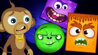 Learn Shapes With Spooky Scary Faces | Come and learn with funny faces | Annie Aur Ben Ki Paathshala
