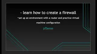 Create a firewall