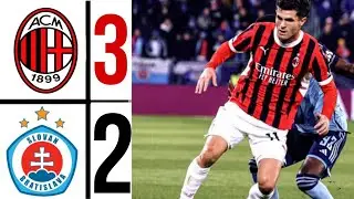 milan vs slovan bratislava UCL (3-2) All Goals and Extended Highlights |✓ champions league2024/25