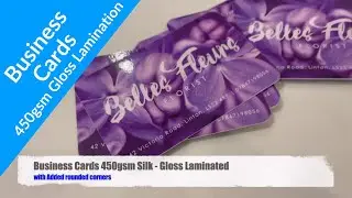 Business Card Printing 450gsm | Gloss Lamination + Rounded Corners