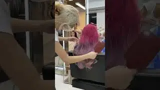 pink ombre hair color 🎀💗#haircolor #ombrehair