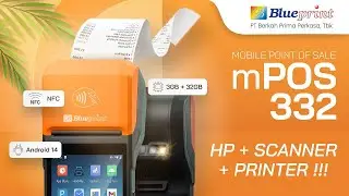 HP + Scanner + Printer dalam 1 Perangkat! Blueprint mobile POS mPOS 332  JGS059