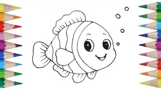 Anyone Can Draw This Fish | Simple Fish Drawing for Beginners