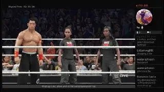 WWE 2K25 - John Cena, Kristen Li & Tara Strong vs. Alameda Slim - Handicap Match