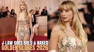 Jennifer Lawrence Stuns in Bold Naked Dress at Golden Globes 2026