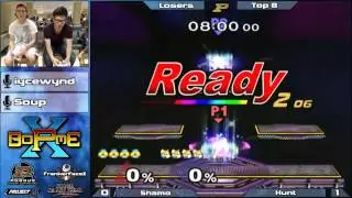 BoPME X Melee - Hunt (Fox) vs. Shamo (Sheik) Losers Top 8
