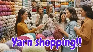 The aftermath of yarn shopping!