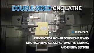 🎬 Double-Sided CNC Lathe | Power Meets Precision #cnc #metalworking #machine