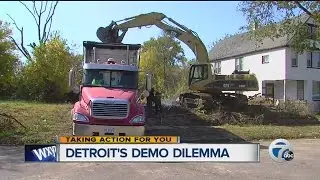 Mayor Duggan address Detroit's demolition problems