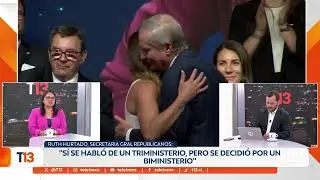 Entrevista a secretaria general del Partido Republicano, Ruth Hurtado - T13 Noche