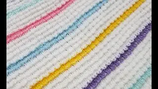 Maravilloso punto tejido a dos palitos f&aacute;cil y bonito para tus proyectos